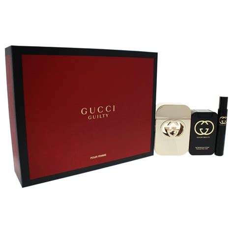 gucci guilty perfume gift set for her